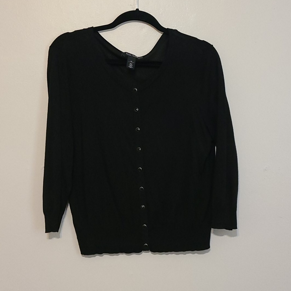White House Black Market Mid Sleeve Cardigan